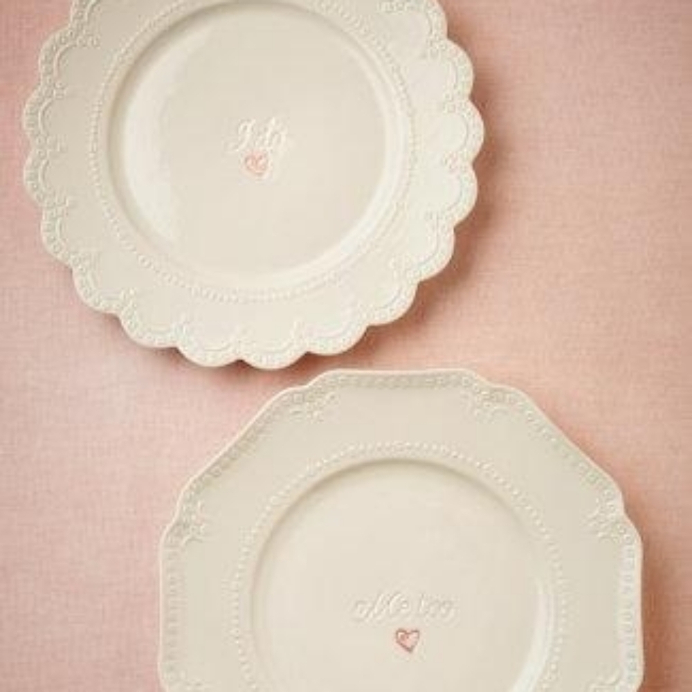 I Do, Me Too Wedding Plates BHLDN